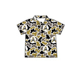 MOQ 5 pcs short sleeves A camo kids boys team polo shirt