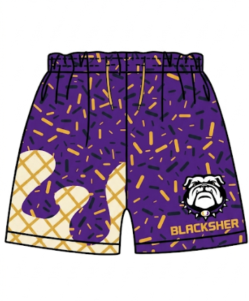 MOQ 5 pcs purple ice cream kids boys summer team shorts