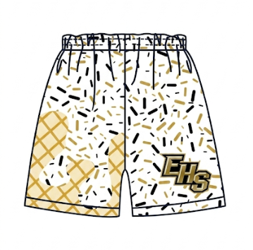 MOQ 5 pcs white E H S ice cream kids boys summer team shorts