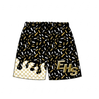 MOQ 5 pcs black E H S ice cream kids boys summer team shorts