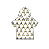 MOQ 5 pcs A white short sleeves adult men team hoodie
