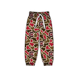 MOQ 5 pcs C maroon camo kids boys team pants