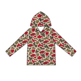 MOQ 5 pcs Long sleeves hog camo kids boys team hoodie