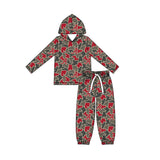 MOQ 5 pcs A camo hoodie pants kids boys team outfits