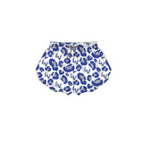 MOQ 5 pcs blue leopard kids girls team active summer shorts