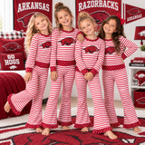 MOQ 8 Long sleeves hog stripe girls team outfits