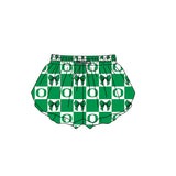 MOQ 5 pcs green Plaid bow O kids girls team active summer shorts