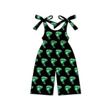 MOQ 3 straps green Whirlwinds kids girls team jumpsuit