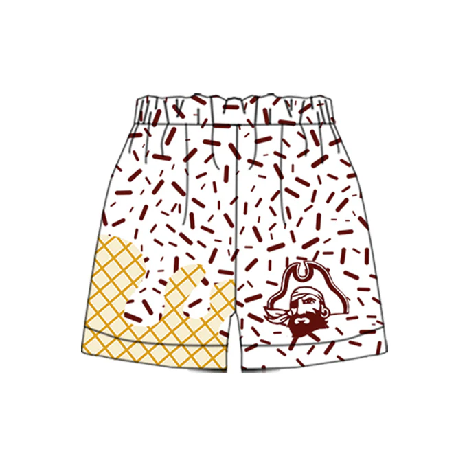 Deadline July 29 2025 white orange ice cream adult men team shorts