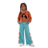 MOQ 5 Long sleeves princess top bow pants girls outfits