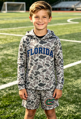 Grey camo hoodie crocodile shorts boys team outfits