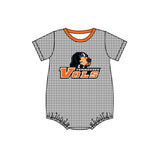 MOQ 3 pcs Pplaid short sleeves T boys team romper