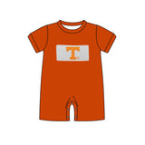 MOQ 3 pcs short sleeves T baby team romper