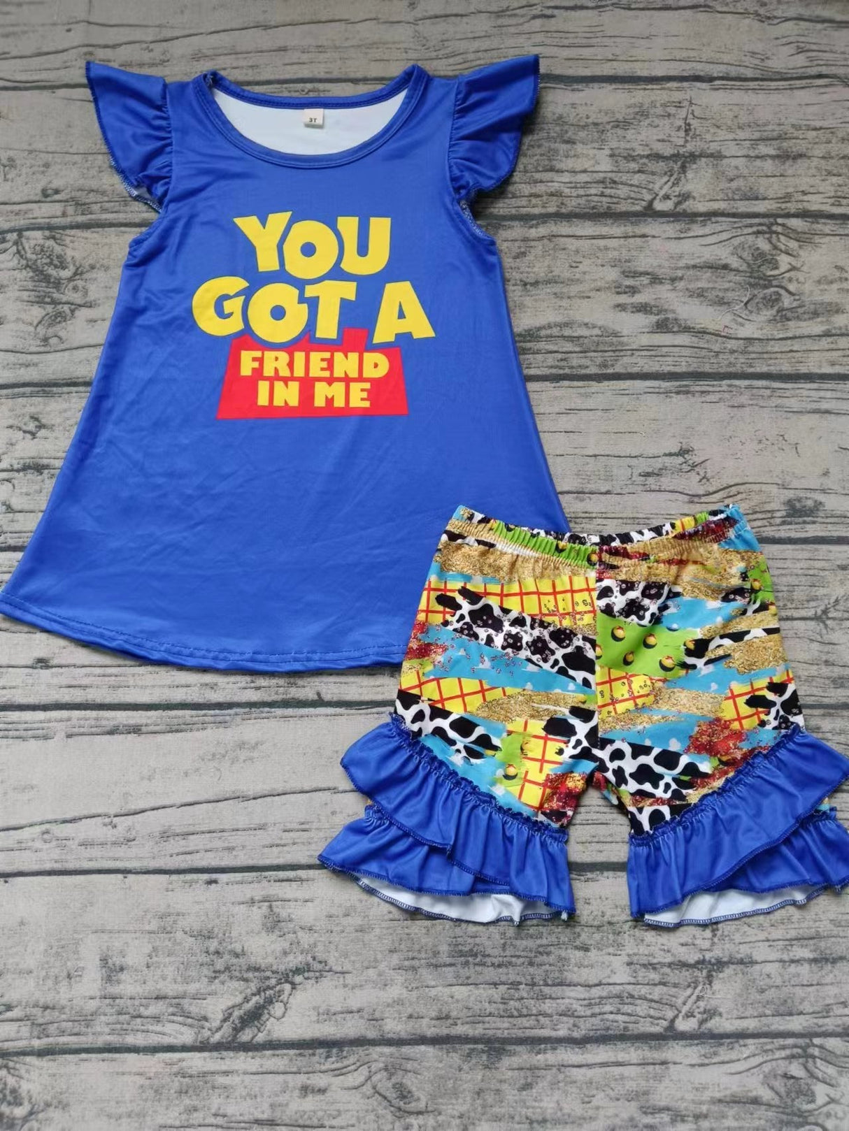 MOQ 3 you got a friend in me girls summer clothes