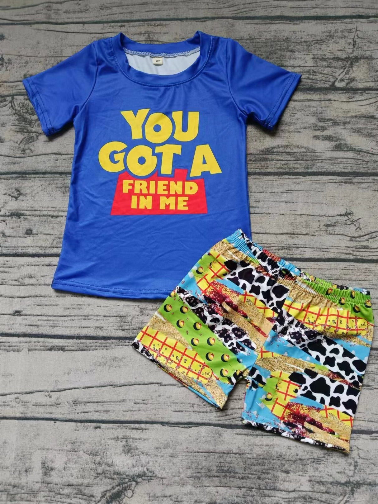 MOQ 3 pcs you got a friend in me kids boys clothing