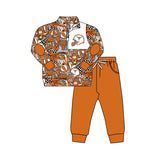 MOQ 3 pcs boots T X pullover pants boys team outfits