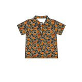 MOQ 5 pcs short sleeves O S U camo kids boys team polo shirt