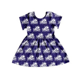 MOQ 5 short sleeves frog kids girls team dresses