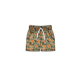 MOQ 5 pcs orange T camo pockets kids boys team shorts