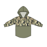MOQ 5 olive deer long sleeves baby kids hoodie