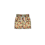 MOQ 5 pcs bull skull camo pockets kids boys team shorts