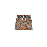 MOQ 5 pcs orange camo pockets kids boys team shorts