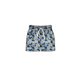 MOQ 5 pcs light blue camo pockets kids boys team shorts