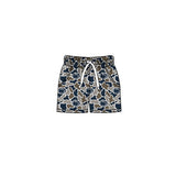 MOQ 5 pcs navy camo pockets kids boys team shorts