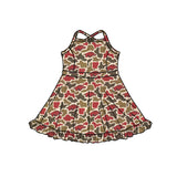 MOQ 5 pcs straps hogs camo girls team athletic dress