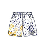 MOQ 3 pcs horse white ice cream sprinkle kids boys team shorts
