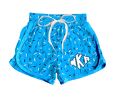 Deadline July 4 blue ice cream sprinkle kids girls summer shorts