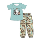 Short sleeves ghost duck camo boys Halloween outfits