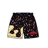 MOQ 3 pcs hogs black ice cream sprinkle boys team shorts