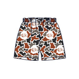 MOQ 5 pcs wolf camo kids boys summer team shorts
