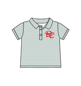 Deadline July 15 2025  stripe short sleeves kids boys polo team shirts