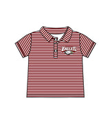 Deadline July 15 2025 eagles stripe short sleeves kids boys polo team shirt