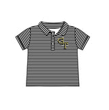 Deadline July 15 2025 G T black stripe short sleeves kids boys polo team shirt