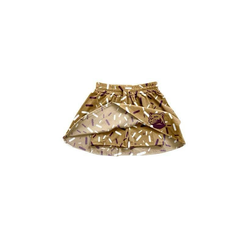 Deadline June 12 khaki ice cream sprinkle girls team skirt