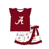 Deadline July 10 2025 Flutter sleeves elephant A ruffle skirt girls team clothes