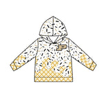 MOQ 3 pcs P ice cream sprinkle toddler kids team hoodie