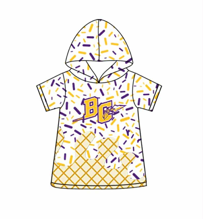 Deadline Aug 8 2025 short sleeves B C ice cream sprinkle kids team hoodie