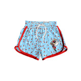 Deadline March 23 light blue sprinkle adult women team shorts