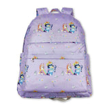 Blue dogs cute baby girls back to school backpack