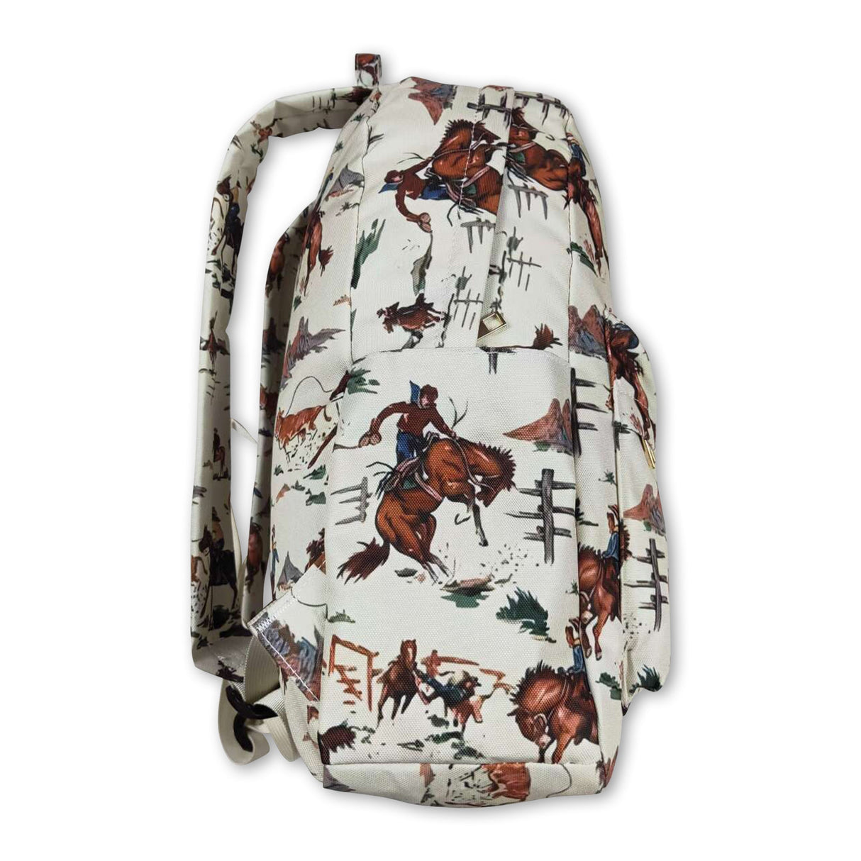 Horse rodeo kids western back to school backpack