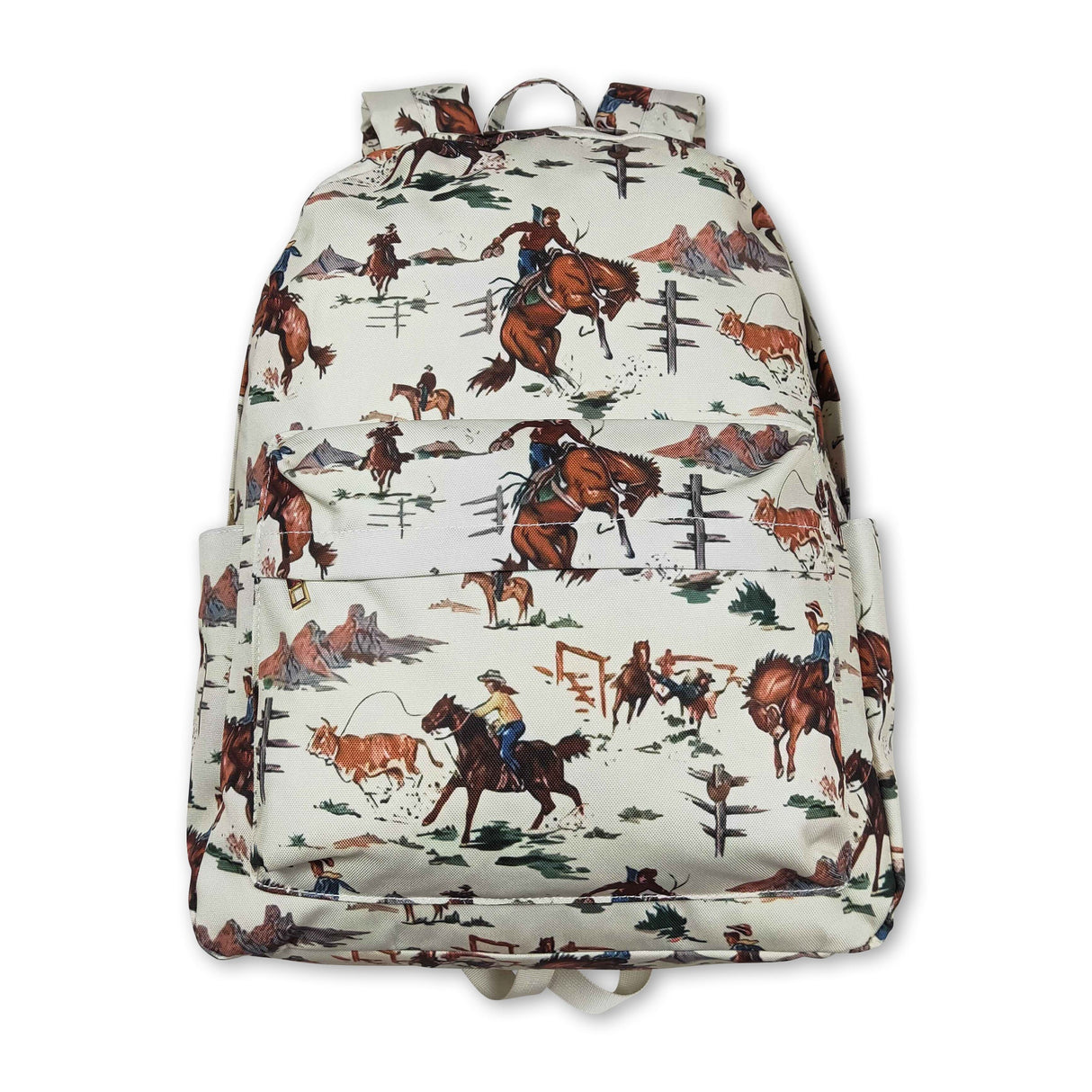 Horse rodeo kids western back to school backpack