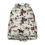 Horse rodeo kids western back to school backpack