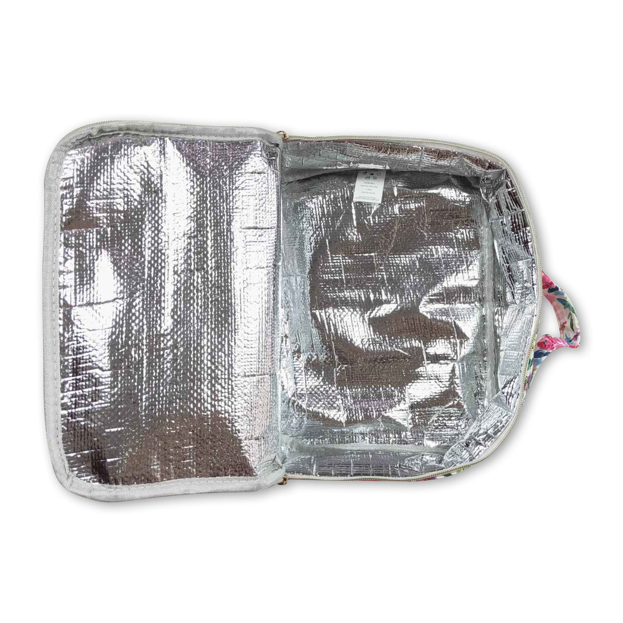 Lavender floral kids girls lunch box bag