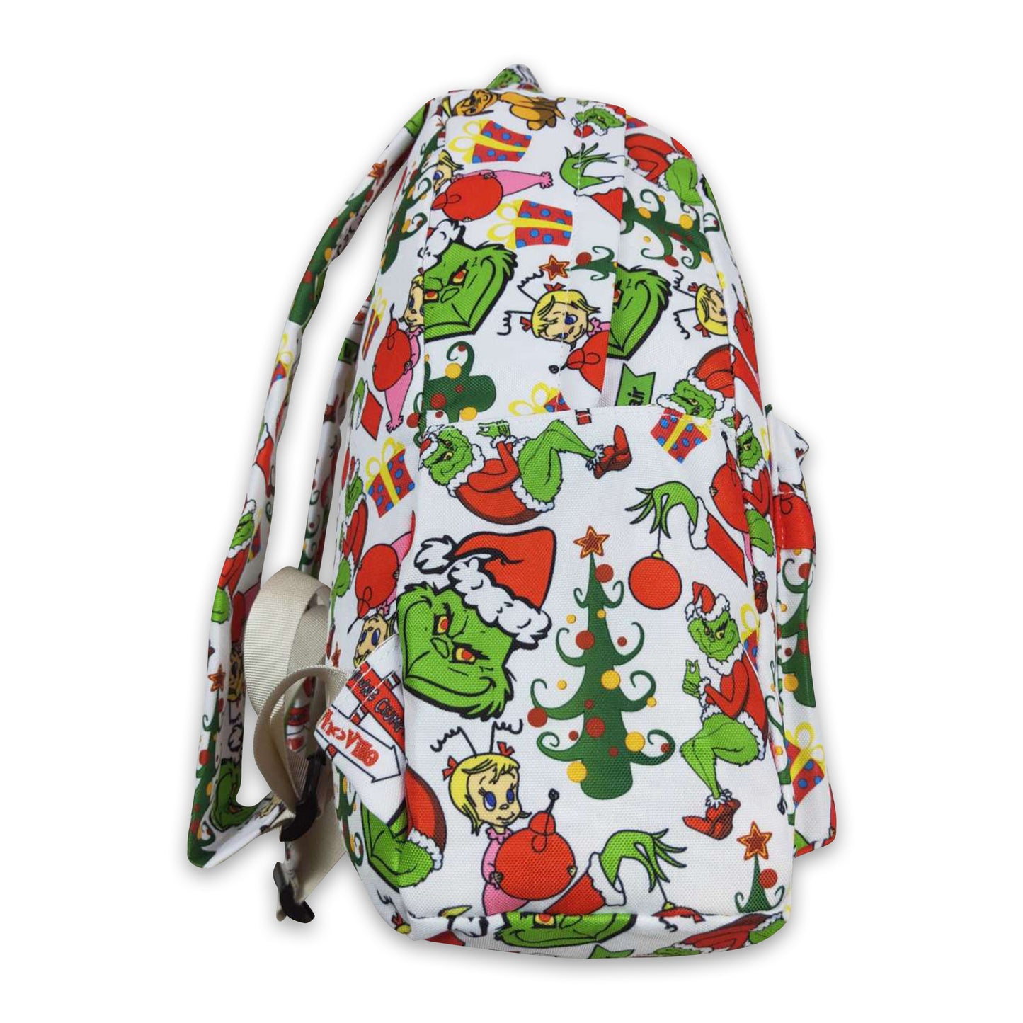 Green face gifts kids Christmas backpack