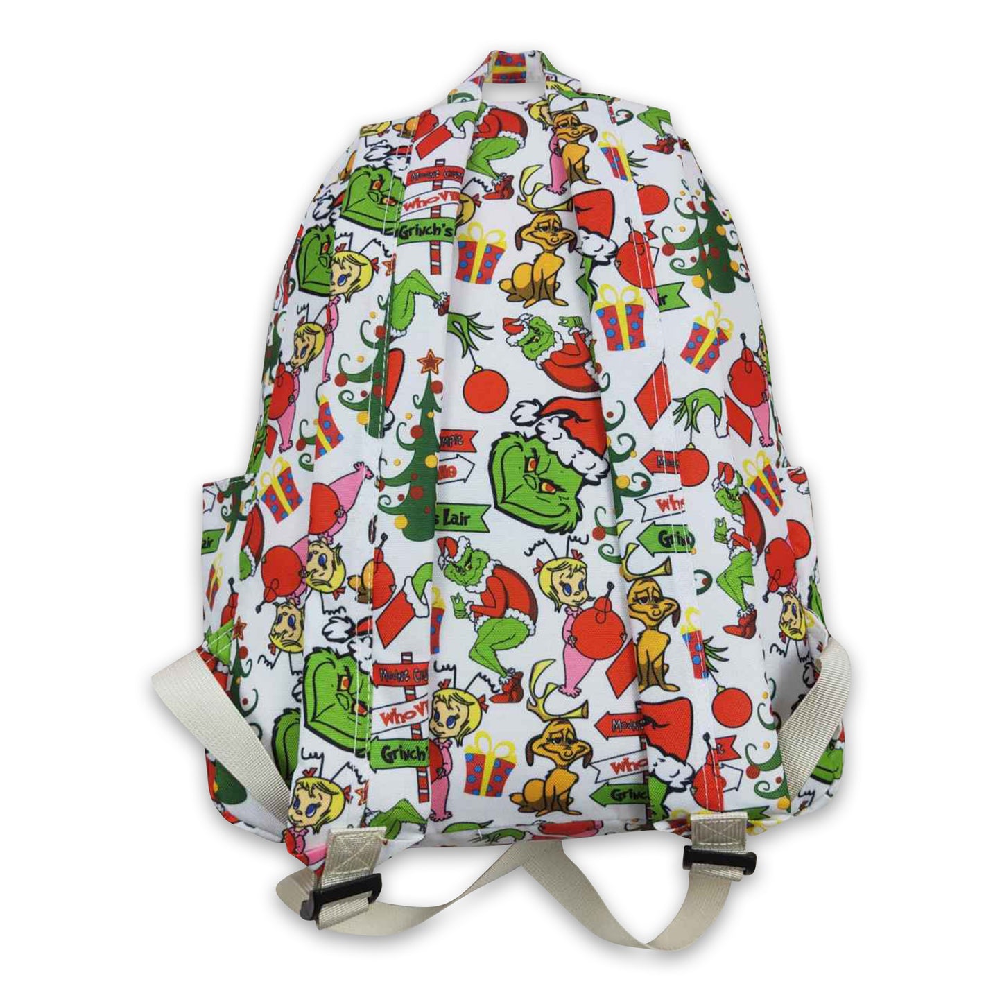 Green face gifts kids Christmas backpack