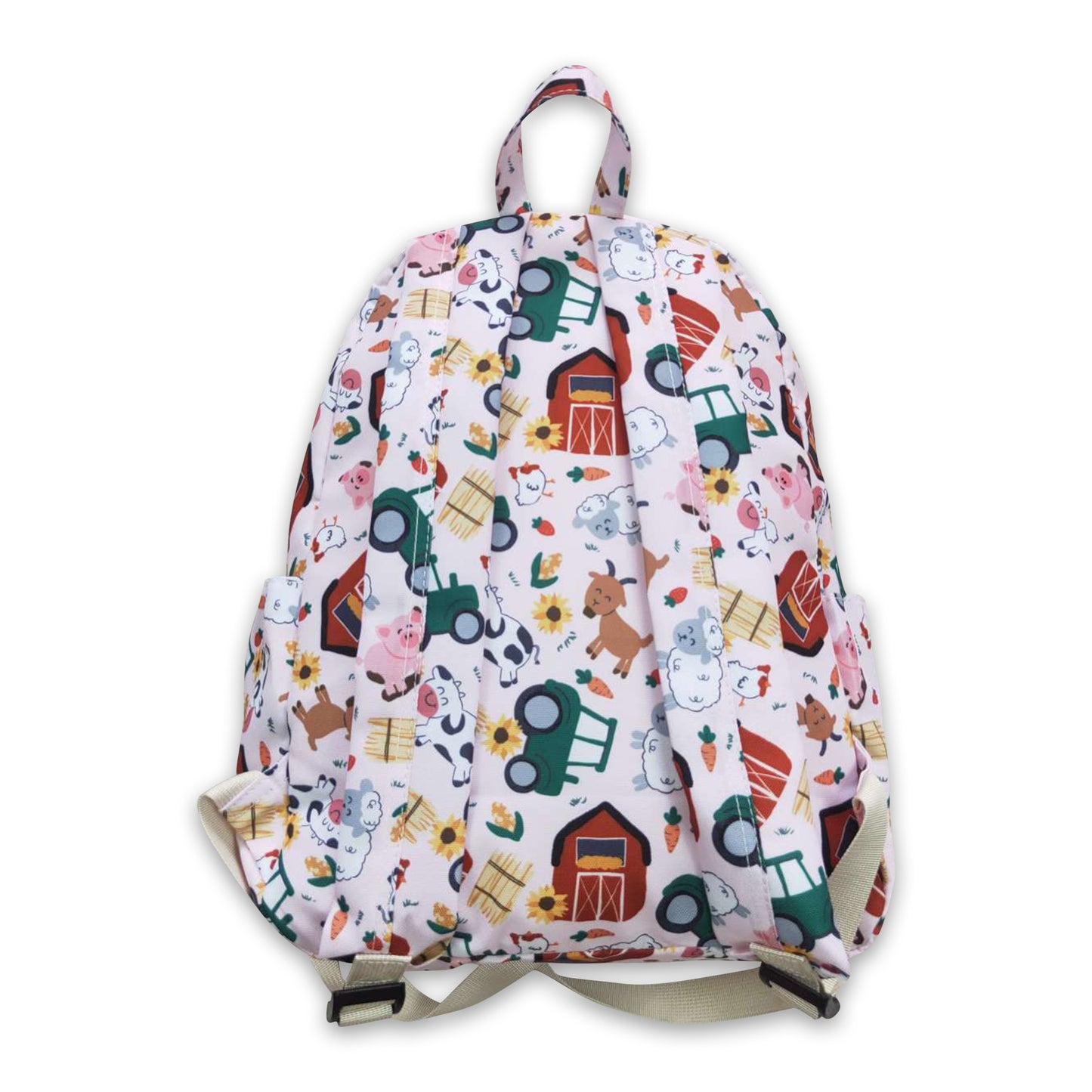 Pig cow sheep chicken kids farm backpack